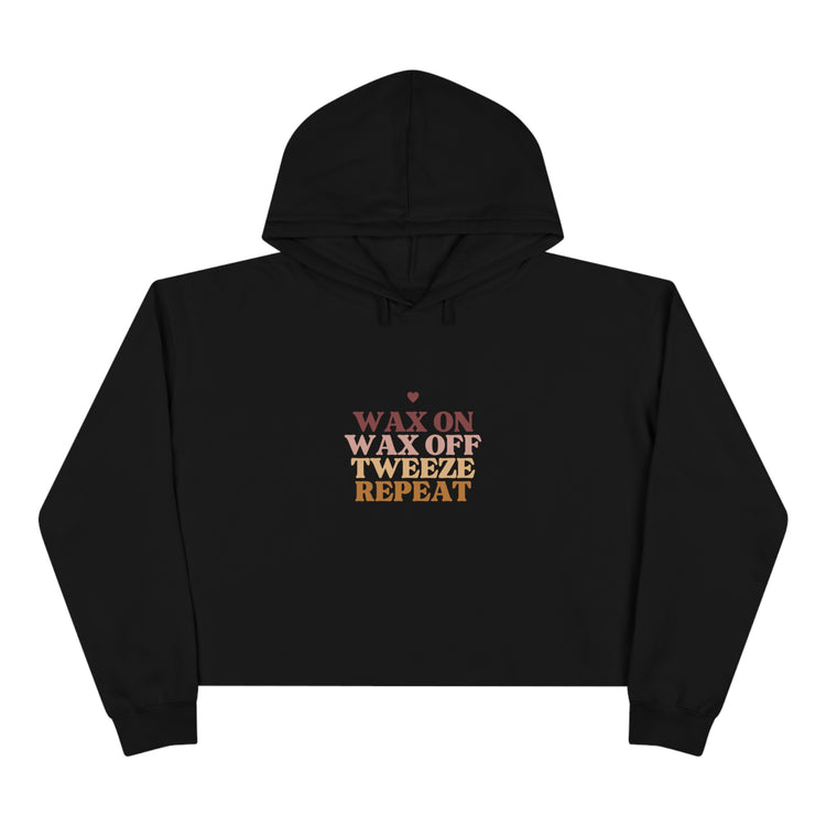 Wax On Wax Off Crop Hoodie