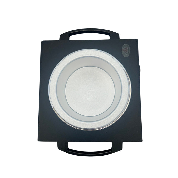 DERMWAX SINGLE 1lb WAX WARMER, BLACK WITH ROSE GOLD LID