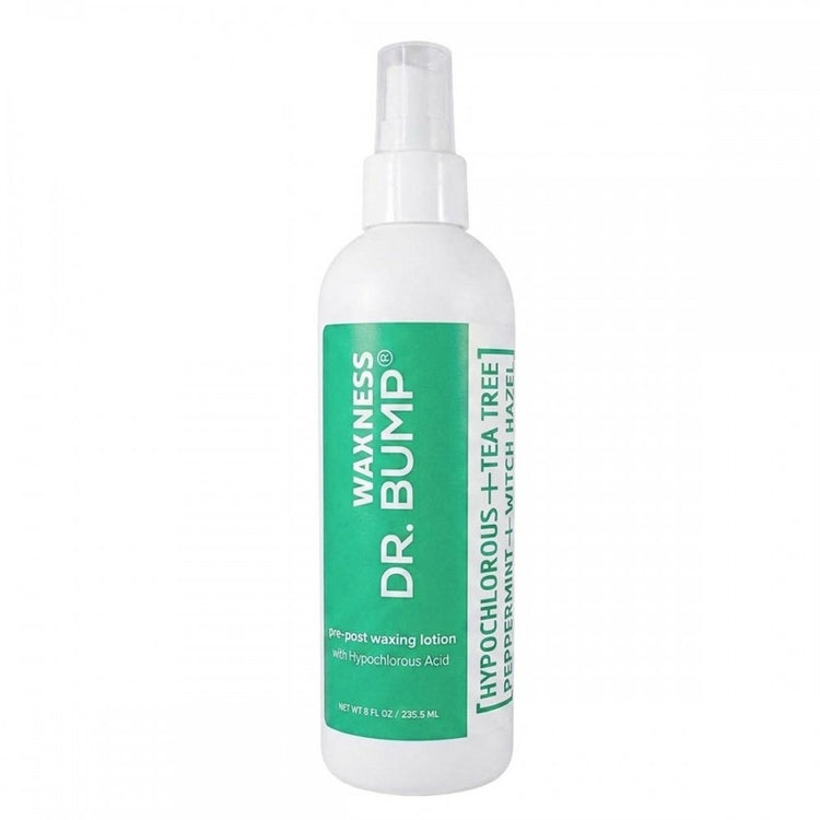 DR. BUMP NATURAL PRE-POST WAXING LOTION WITH HYPOCHLOROUS ACID, TEA TREE AND PEPPERMINT 8 FL OZ / 235.5 ML