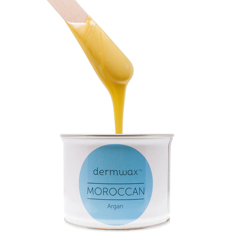 DERMWAX MOROCCAN ARGAN METALLIC YELLOW SOFT WAX