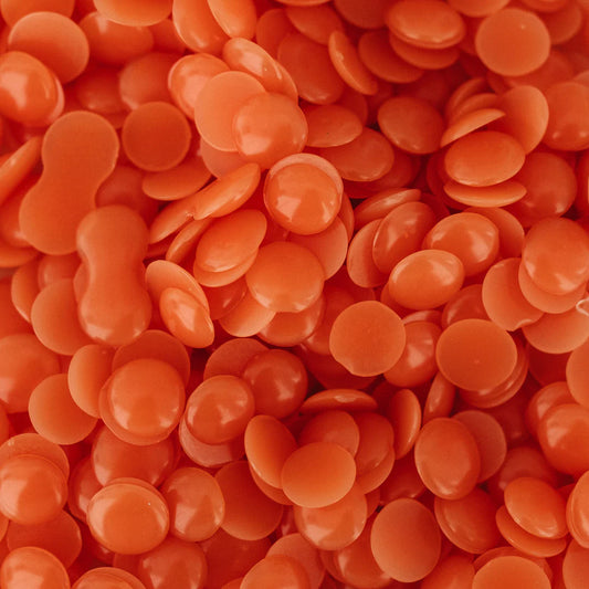 DERMWAX CALENDULA ORANGE ORGANIC HARD WAX BEADS