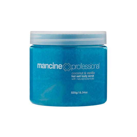 Mancine Hot Salt Body Scrub: Coconut & Vanilla