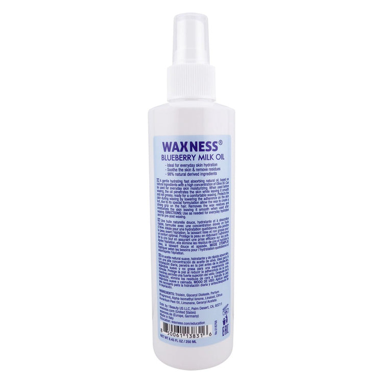 Waxness Blueberry Milk Waxing and Every Day Use Hydrating Oil 8.45 fl oz / 250 ml