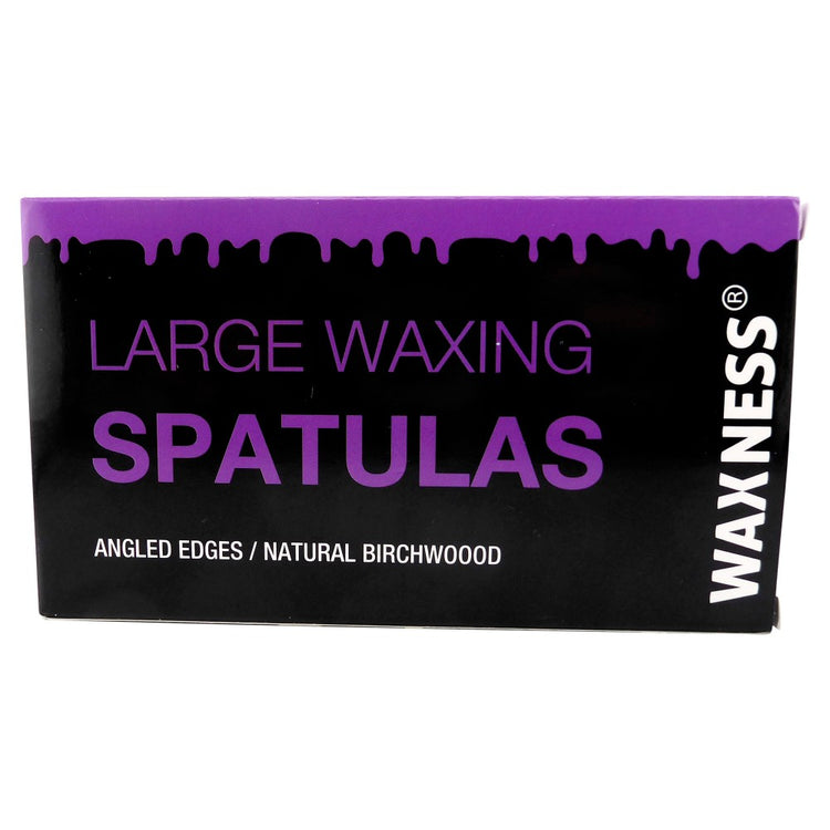 Waxness Body Waxing Wooden Angled Spatula Applicator 100pk
