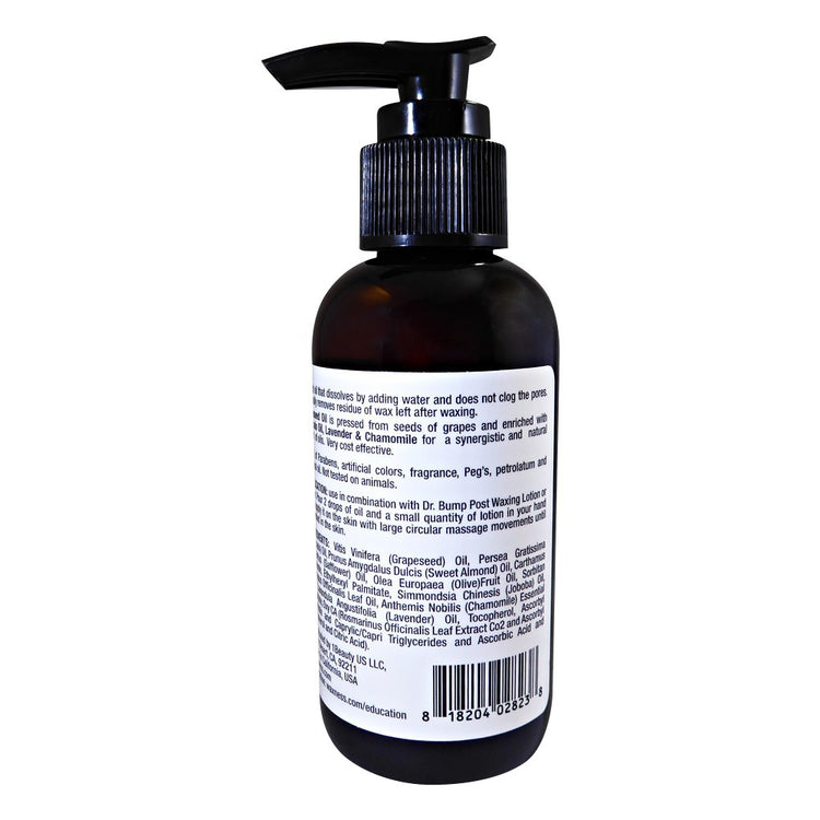 Dr. Bump Hydrophilic Concentrated Non-Clogging Oil with Grapeseed, Avocado Chamomile and Lavender 4 Fl Oz