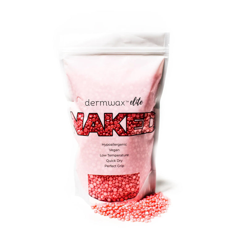 DERMWAX ELITE NAKED SHIMMER PINK HARD WAX BEADS