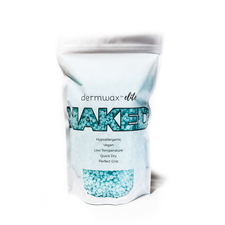 DERMWAX ELITE NAKED SPARKLE BLUE HARD WAX BEADS