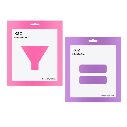 Waxness KAZ Hydrogel Intimate Hydrating and Soothing Mask & Strips Set Unisex
