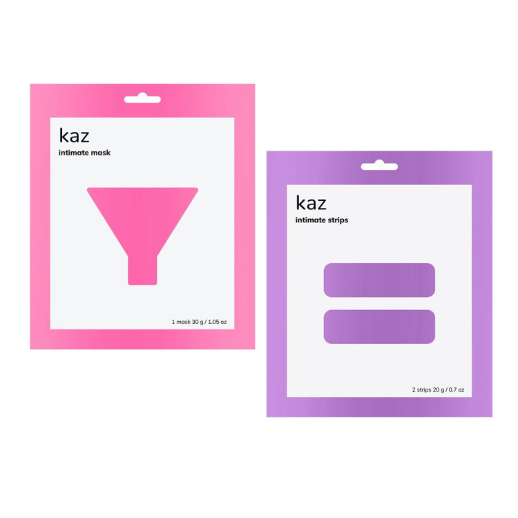 Waxness KAZ Hydrogel Intimate Hydrating and Soothing Mask & Strips Set Unisex