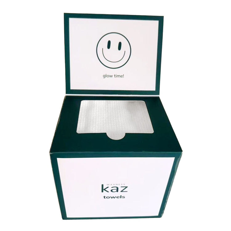 Kaz Professional Dual Side Face Towels with Magnetic Top 50 ct, XL Size 11.8" X 9.8"