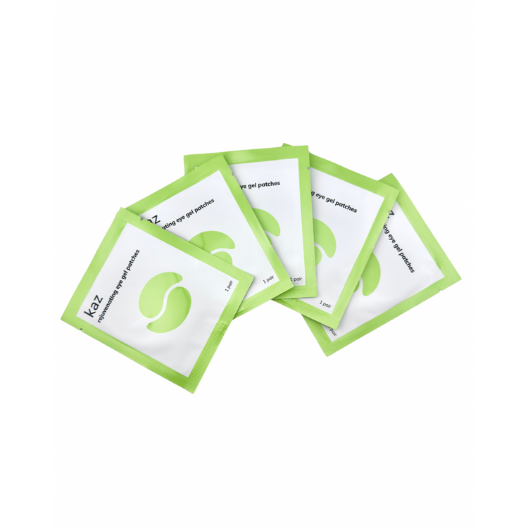 KAZ Rejuvenating Eye Gel Patches with Caffeine and Extensin, 5 pairs