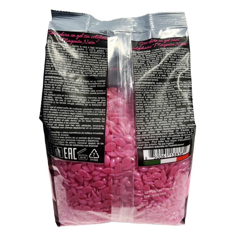 Waxness Neon Series Magenta Rosin Free Gel Hard Wax