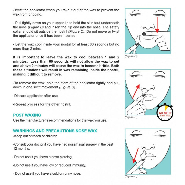 Waxness Nose Wax Applicators 60pcs