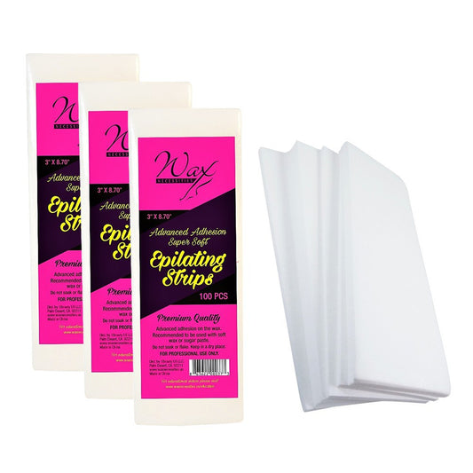 Waxness Premium Quality Non Woven Epilating Strips 3 x 8.70 inch 300 pcs