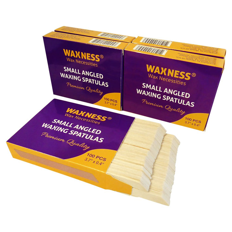 Waxness Small Waxing Wooden Angled Spatula Applicator