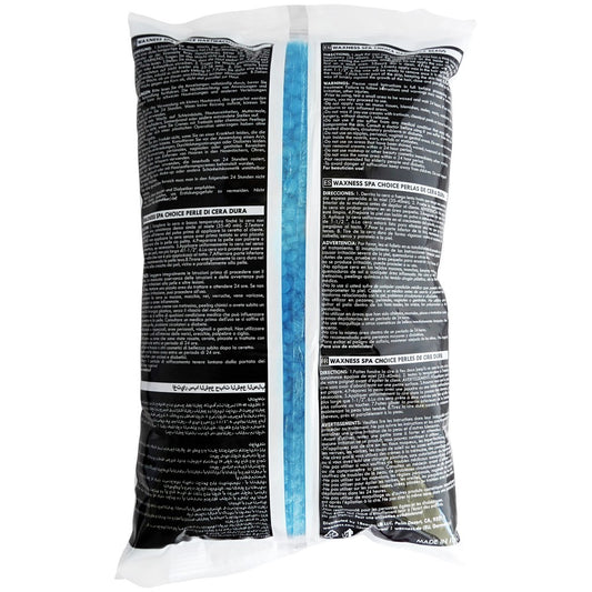 Waxness Spa Choice No Rosin Blue Gel Hard Wax Beads with Marine Salts 2.2LB