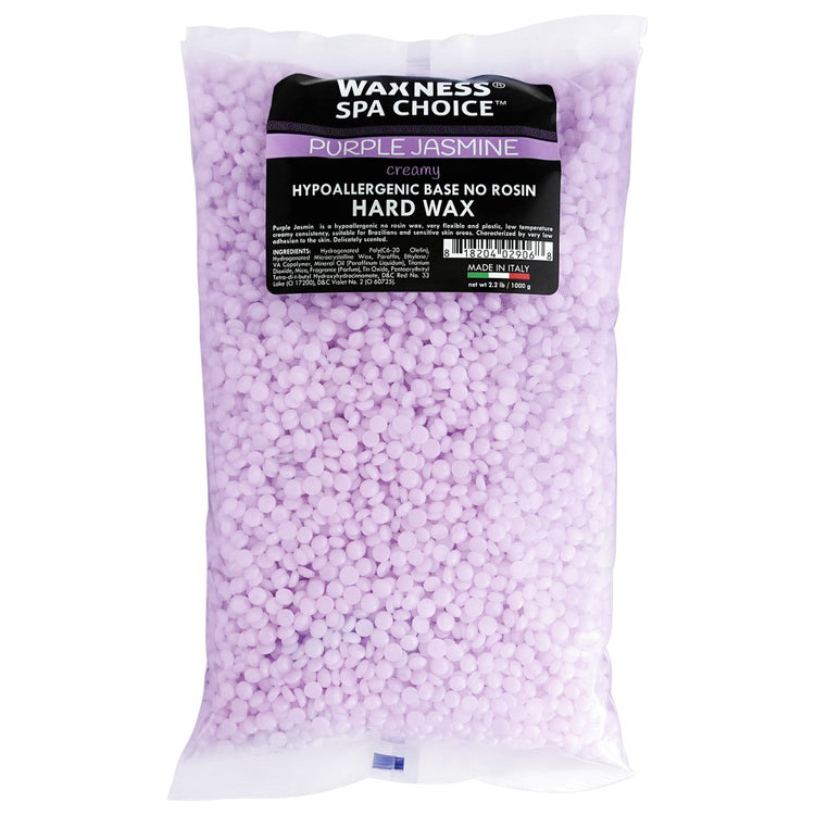 Waxness Spa Choice Purple Jasmine Demi Creamy No Rosin Hard Wax Beads 2.2LB