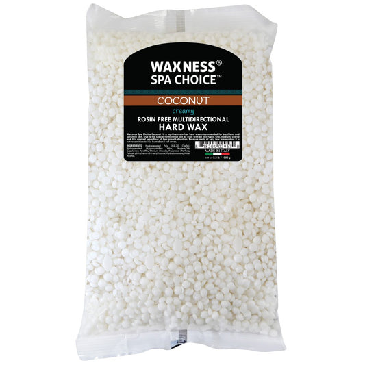 Waxness Spa Choice Rosin Free Multidirectional Hard Wax Coconut 2.2lb
