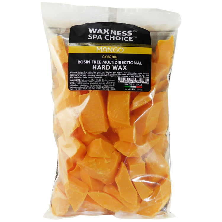 Waxness Spa Choice Rosin Free Multidirectional Hard Wax Mango