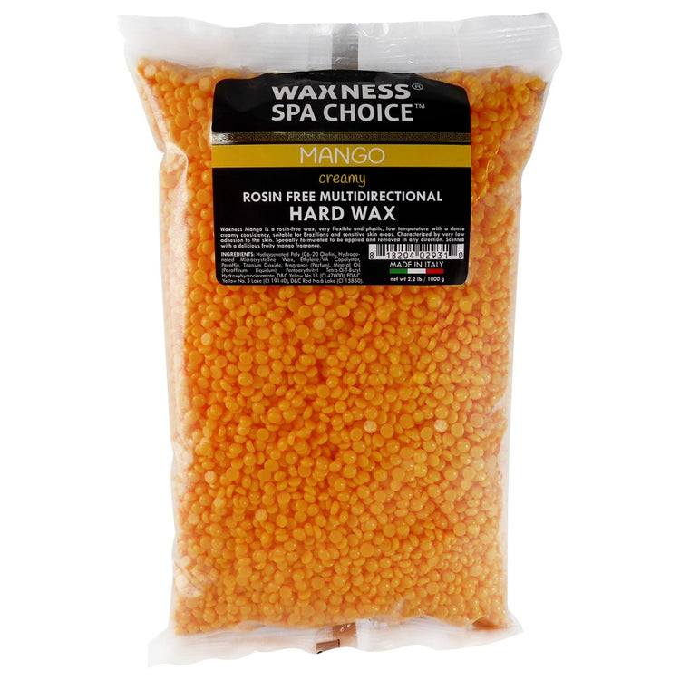 Waxness Spa Choice Rosin Free Multidirectional Hard Wax Mango