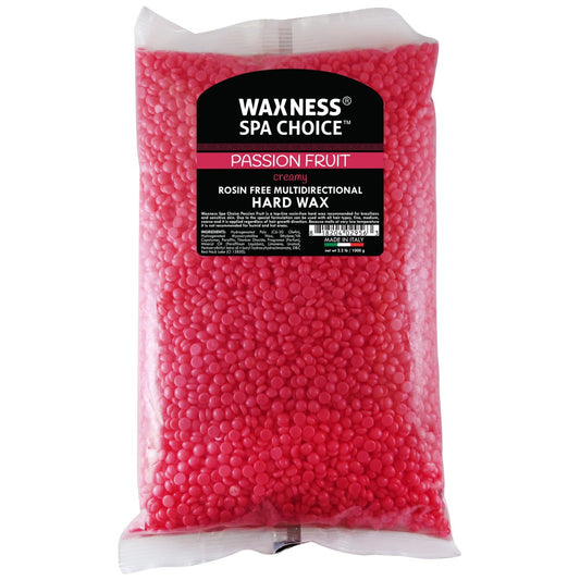 Waxness Spa Choice Rosin Free Multidirectional Hard Wax Passion Fruit 2.2LB