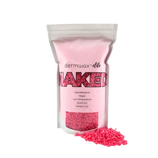 DERMWAX ELITE NAKED SPARKLE MALIBU HARD WAX BEADS 2LB