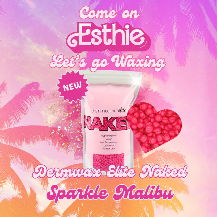 DERMWAX ELITE NAKED SPARKLE MALIBU HARD WAX BEADS