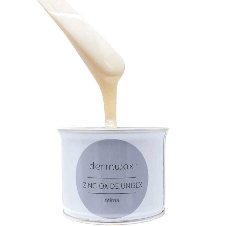 DERMWAX ZINC OXIDE UNISEX INTIMA METALLIC WHITE SOFT WAX