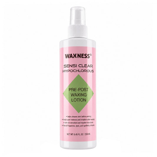 WAXNESS SENSI CLEAR HYPOCHLOROUS PRE-POST WAXING LOTION 8.45 FL OZ / 250 ML
