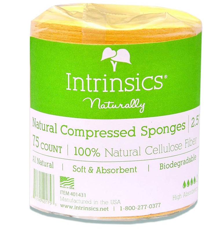 Intrinsics Natural Compressed Sponges