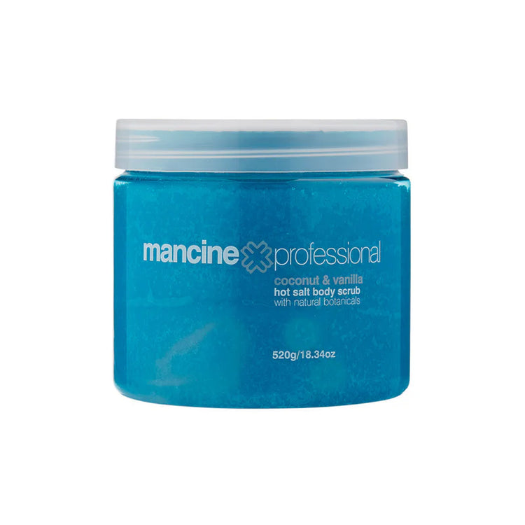 Mancine Hot Salt Body Scrub: Coconut & Vanilla