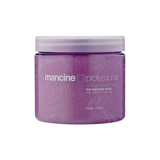 Mancine Hot Salt Body Scrub: Lavender & Witch-Hazel