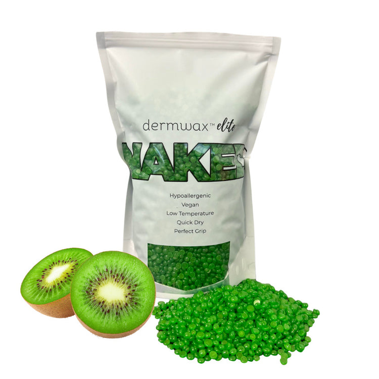 DERMWAX ELITE NAKED SPARKLE KIWI HARD WAX BEADS