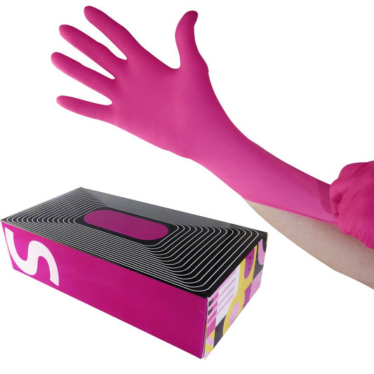 Waxness Pink Nitrile Gloves 100 Pack