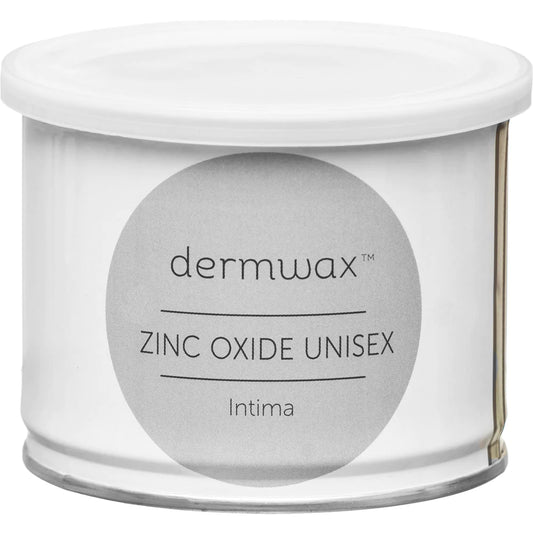 DERMWAX ZINC OXIDE UNISEX INTIMA METALLIC WHITE SOFT WAX