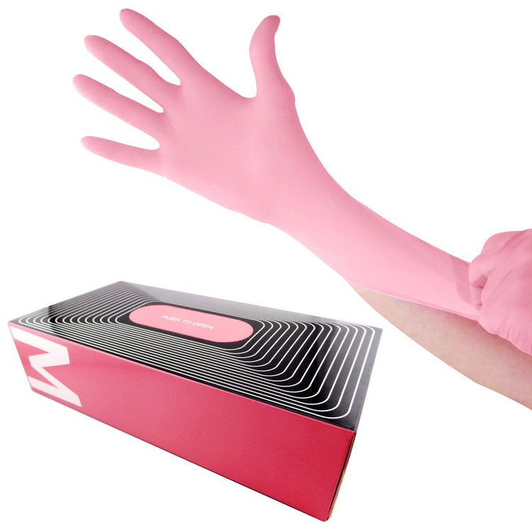 Waxness Pink Nitrile Gloves 100 Pack