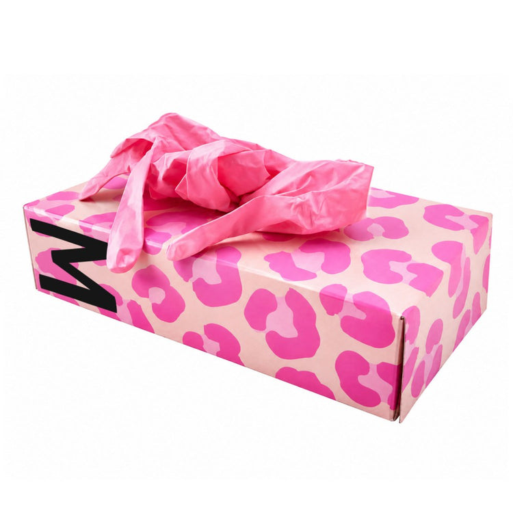 Waxness Cosmetology Nitrile Gloves Pink Wild Luxe 100 pcs per Box