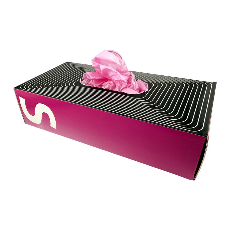 Waxness Cosmetology Nitrile Gloves Shimmery Pink Frost, 100 pcs / box