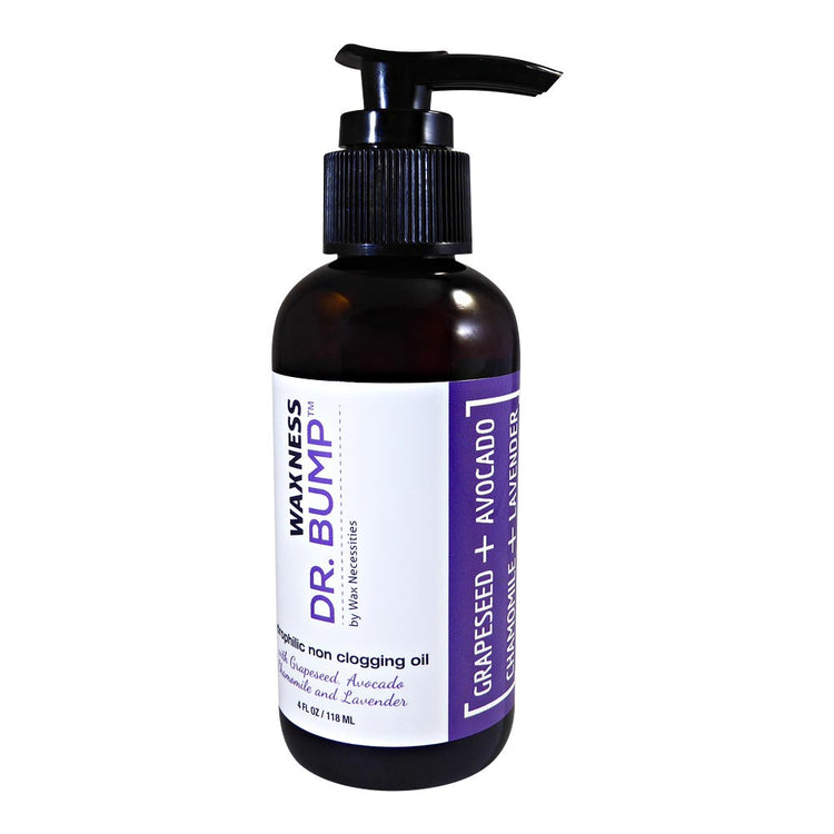 Dr. Bump Hydrophilic Concentrated Non-Clogging Oil with Grapeseed, Avocado Chamomile and Lavender 4 Fl Oz