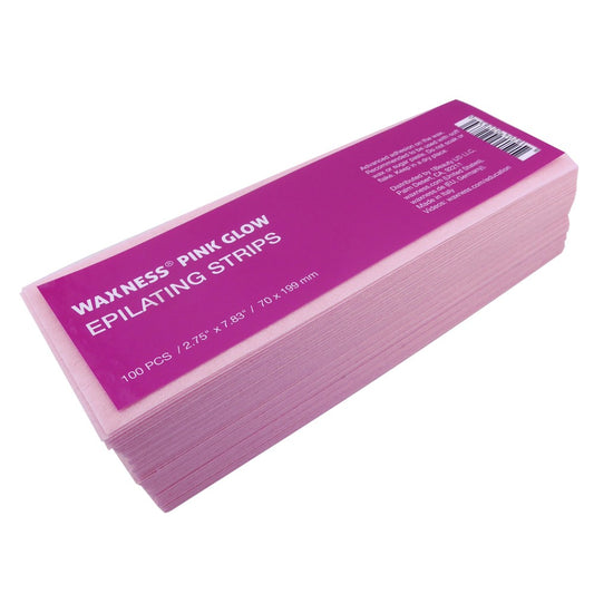 Waxness Extra Comfort Pink Glow Epilating Strips 2.75 x 7.83 inch 100 PCS