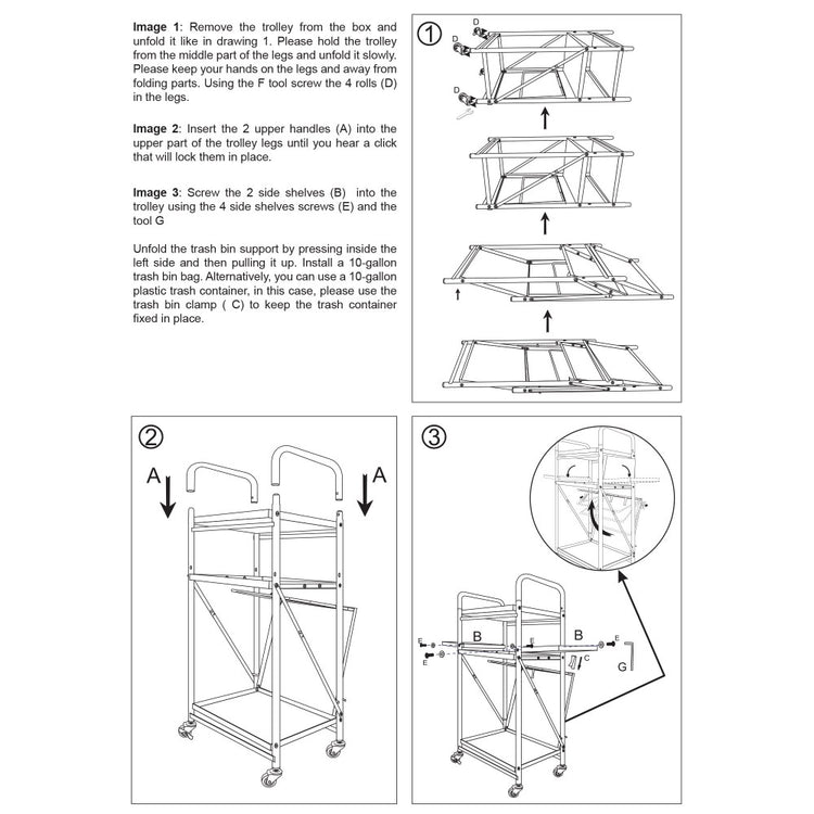 Waxness Foldable Waxing Trolley Fully Equipped with Warmer and Supplies