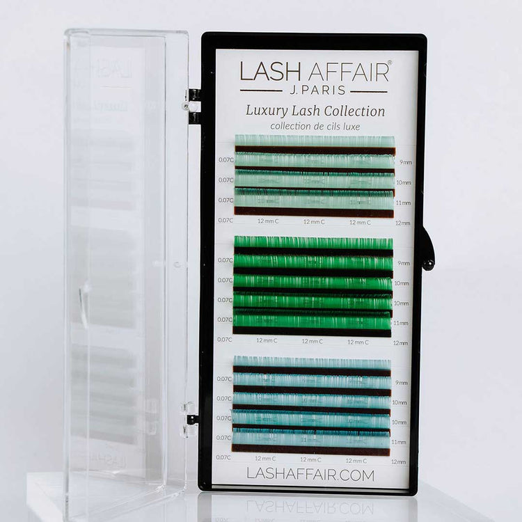 Luxury Green Volume Lash Extensions