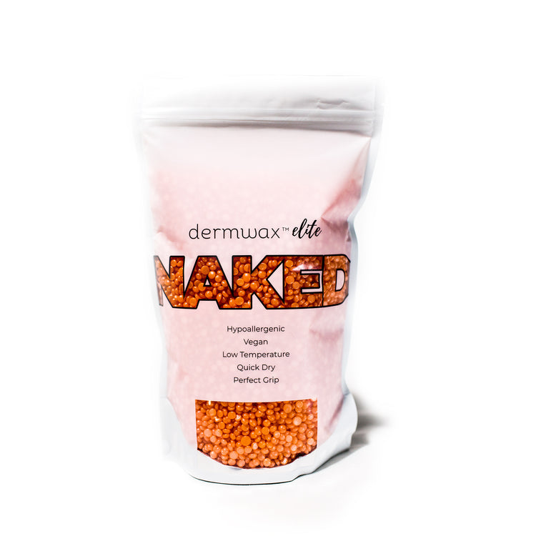 DERMWAX ELITE NAKED SHIMMER CORAL HARD WAX BEADS
