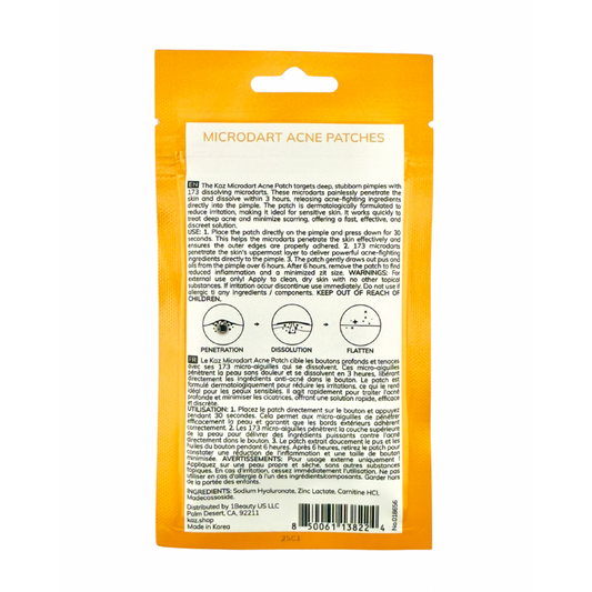 KAZ Microdart Acne Patches with Salicylic Acid and Hyaluronic Acid 12 pcs