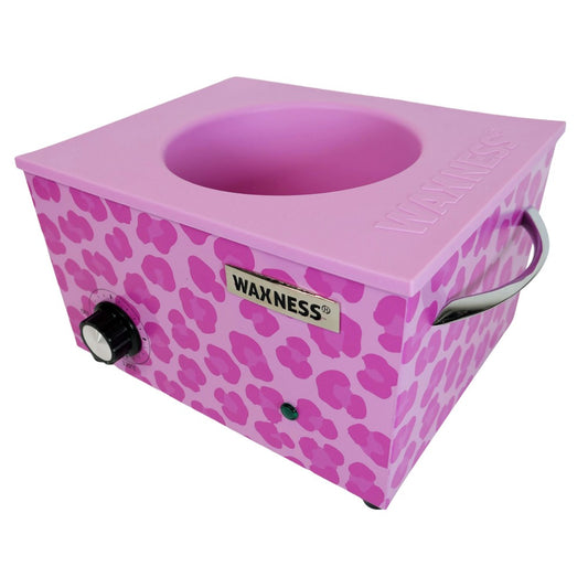 Waxness Large Professional Heater WN-6003 Wild Luxe Leopard Pink Elite-Series 5.5 lb - 2 Years Warranty