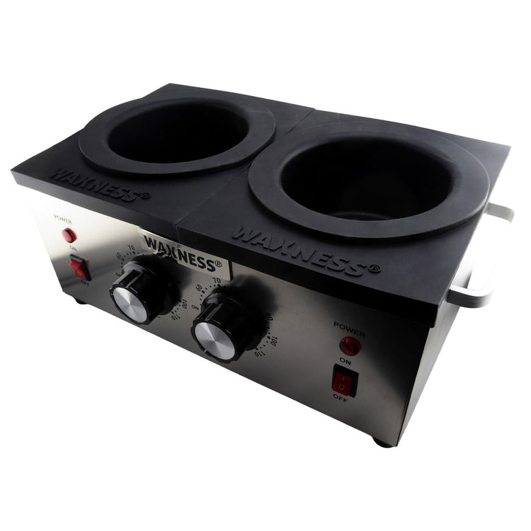 Waxness Non Stick Square Easy Clean Silicone Liners Black – 1 lb for Double Warmers WN-5002 Pack of 2