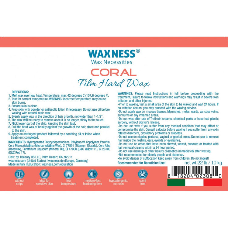 Waxness Tahitian Coral Premium Rosin Free Hard Wax