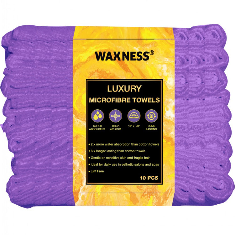 WAXNESS PREMIUM SOFT THICK EXTRA ABSORBENT MICROFIBER COSMETIC TOWEL 16” X 29”