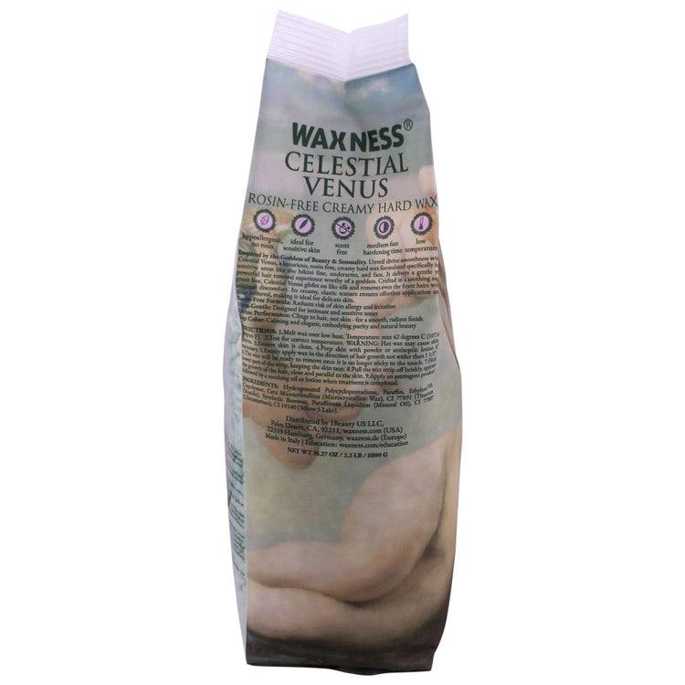Waxness Rosin-Free Creamy Hard Wax Celestial Venus 1kg 2.2 lb / 35.27 oz