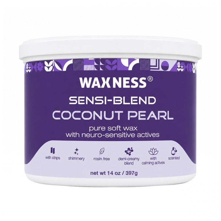 Waxness Sensi-Blend Demi-Creamy Coconut Pearl Soft Wax 14 oz